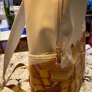 SPRAYGROUND Gold Money Brick Backpack